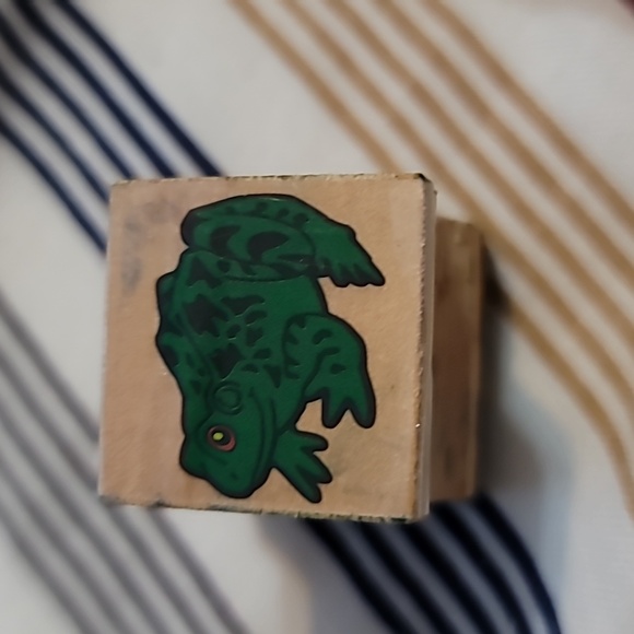 Set of 10 Marine Life Wooden Rubber Stamps - Picture 11 of 12